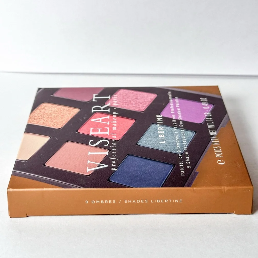 🆕 VISEART PARIS Libertine 9 Shade Professional Eyeshadow Palette NIB